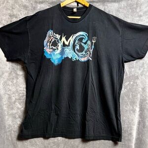 Ocean Wave Black Graphic Tee